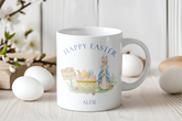Easter Mug, Personalised, Rabbit, Personalised Mug, Gift, Children's Mug, ANY name, Hot Chocolate Easter Mug